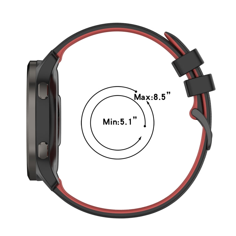 20mm Checkered Two-Color Silicone Watch Band, For Samsung Galaxy Watch Active 40mm, For Samsung Galaxy Watch 42mm