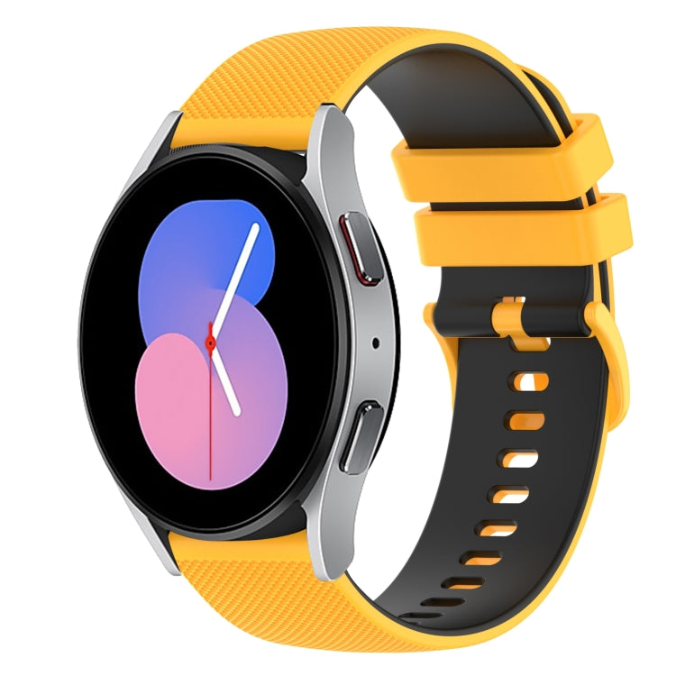 20mm Checkered Two-Color Silicone Watch Band, For Samsung Galaxy Watch Active 40mm, For Samsung Galaxy Watch 42mm