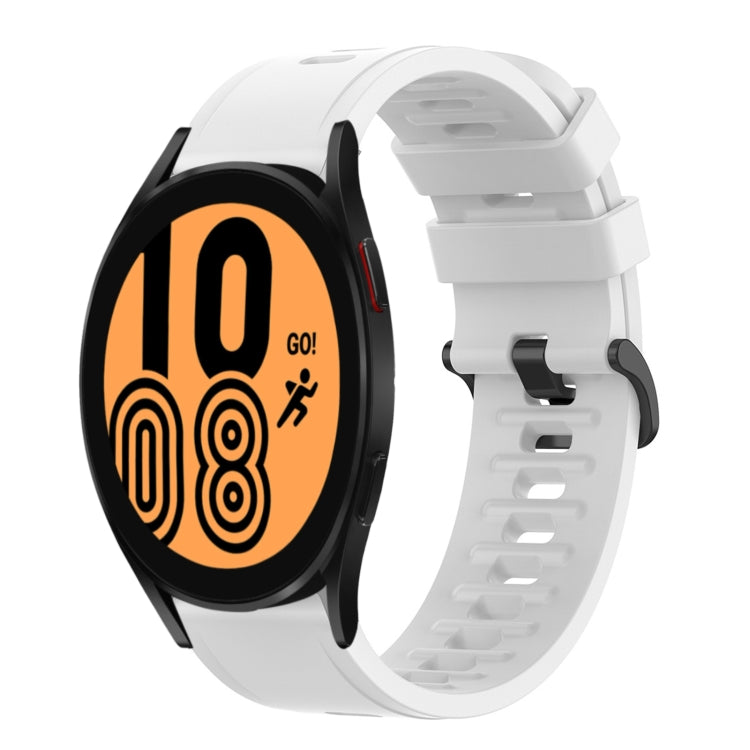 20mm Solid Color Soft Silicone Watch Band, For Samsung Galaxy Watch 5 Pro 45mm, For Samsung Galaxy Watch 4 44mm