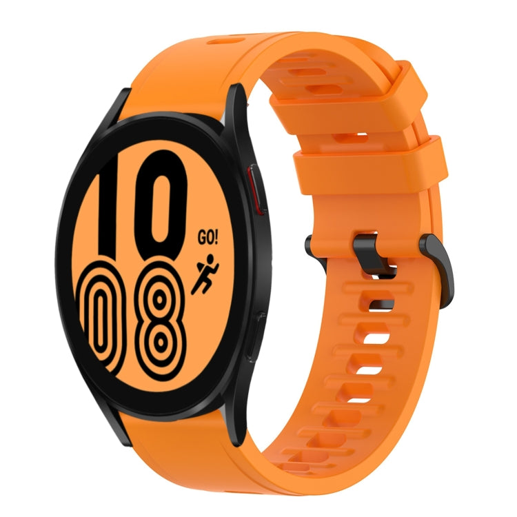 20mm Solid Color Soft Silicone Watch Band, For Samsung Galaxy Watch 5 Pro 45mm, For Samsung Galaxy Watch 4 44mm