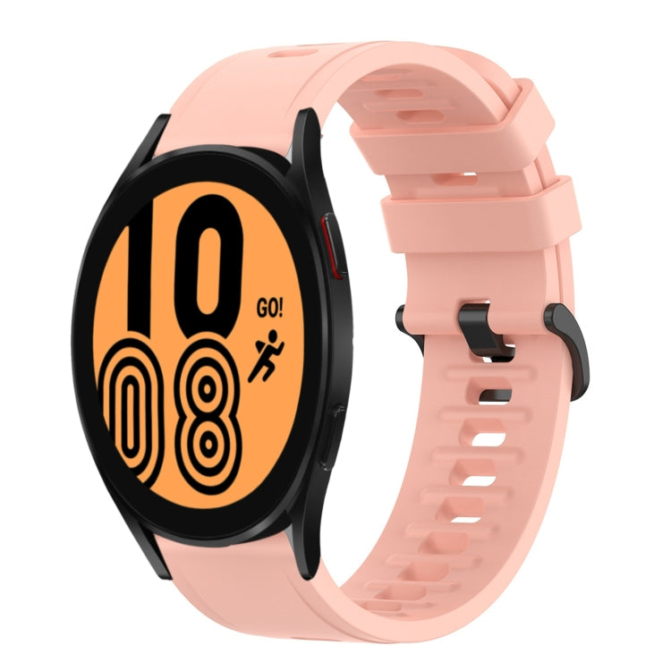 20mm Solid Color Soft Silicone Watch Band, For Samsung Galaxy Watch 5 Pro 45mm, For Samsung Galaxy Watch 4 44mm