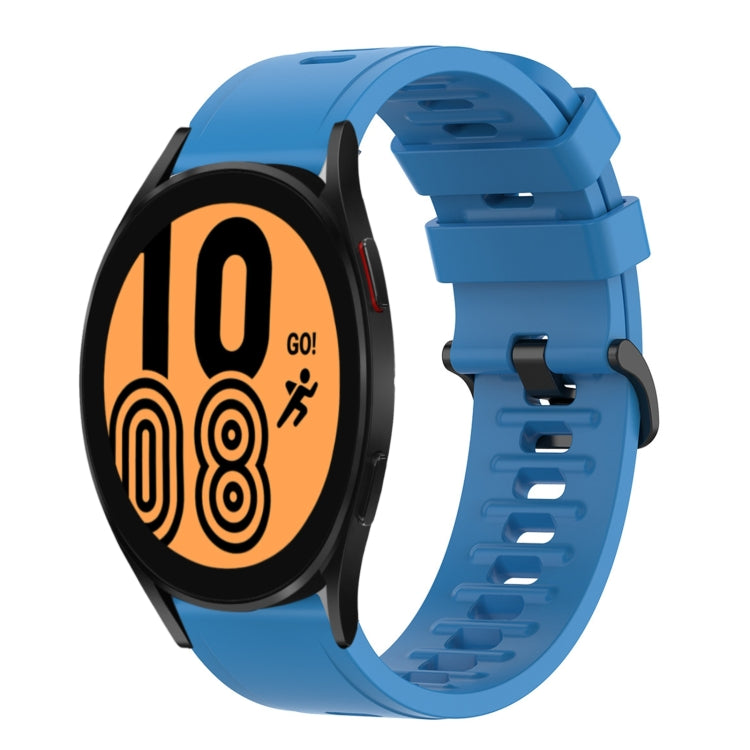 20mm Solid Color Soft Silicone Watch Band, For Samsung Galaxy Watch 5 Pro 45mm, For Samsung Galaxy Watch 4 44mm