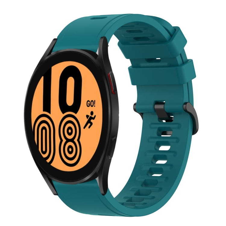 20mm Solid Color Soft Silicone Watch Band, For Samsung Galaxy Watch 5 Pro 45mm, For Samsung Galaxy Watch 4 44mm