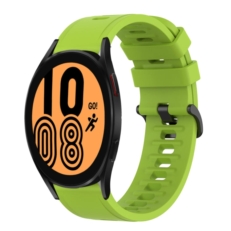 20mm Solid Color Soft Silicone Watch Band, For Samsung Galaxy Watch 5 Pro 45mm, For Samsung Galaxy Watch 4 44mm