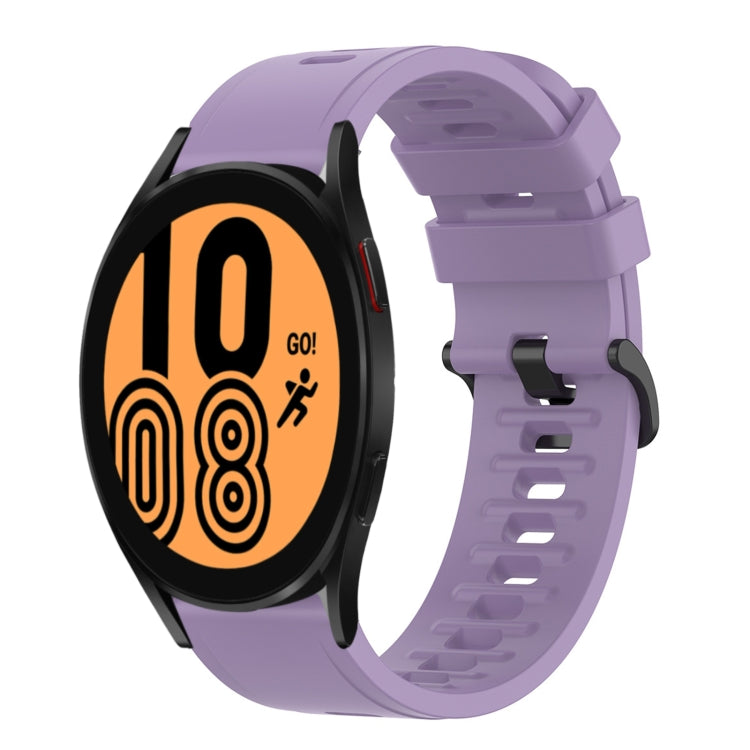 20mm Solid Color Soft Silicone Watch Band, For Samsung Galaxy Watch 5 Pro 45mm, For Samsung Galaxy Watch 4 44mm