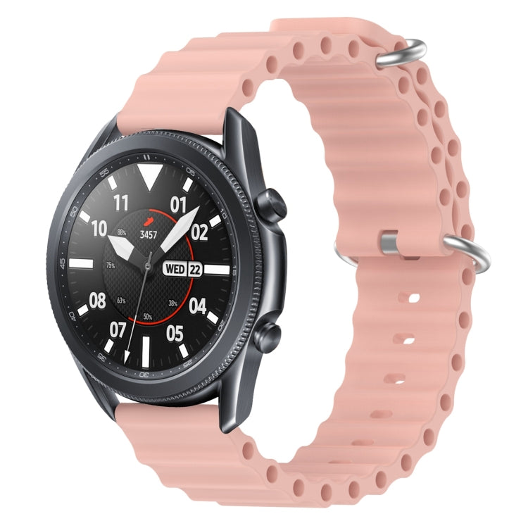 22mm Ocean Style Silicone Solid Color Watch Band, For Samsung Galaxy Watch3 45mm, For Samsung Galaxy Watch 46mm