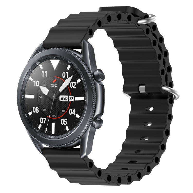 22mm Ocean Style Silicone Solid Color Watch Band, For Samsung Galaxy Watch3 45mm, For Samsung Galaxy Watch 46mm