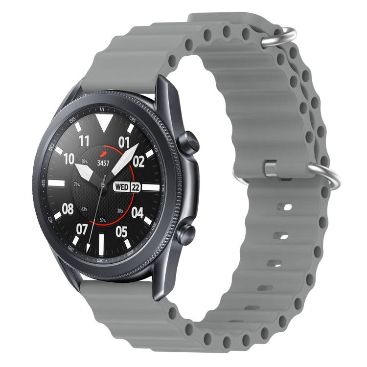 22mm Ocean Style Silicone Solid Color Watch Band, For Samsung Galaxy Watch3 45mm, For Samsung Galaxy Watch 46mm