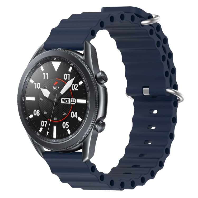 22mm Ocean Style Silicone Solid Color Watch Band, For Samsung Galaxy Watch3 45mm, For Samsung Galaxy Watch 46mm