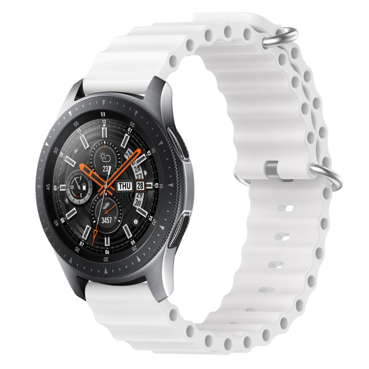 22mm Ocean Style Silicone Solid Color Watch Band, For Samsung Galaxy Watch3 45mm, For Samsung Galaxy Watch 46mm