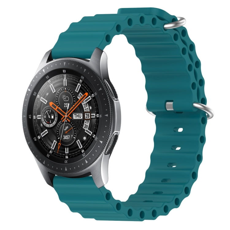 22mm Ocean Style Silicone Solid Color Watch Band, For Samsung Galaxy Watch3 45mm, For Samsung Galaxy Watch 46mm