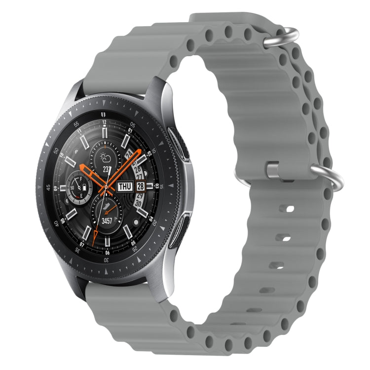 22mm Ocean Style Silicone Solid Color Watch Band, For Samsung Galaxy Watch3 45mm, For Samsung Galaxy Watch 46mm