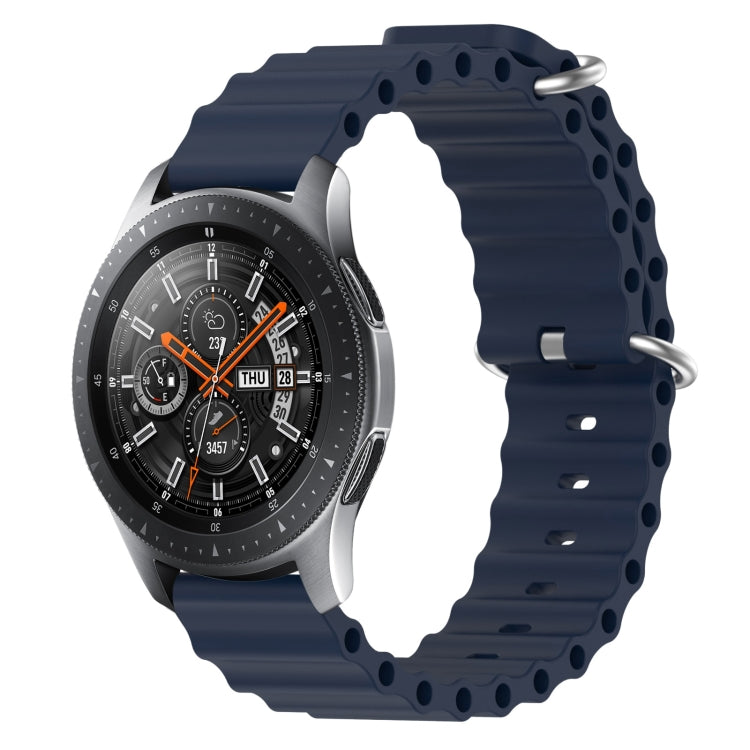 22mm Ocean Style Silicone Solid Color Watch Band, For Samsung Galaxy Watch3 45mm, For Samsung Galaxy Watch 46mm