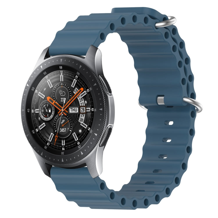 22mm Ocean Style Silicone Solid Color Watch Band, For Samsung Galaxy Watch3 45mm, For Samsung Galaxy Watch 46mm