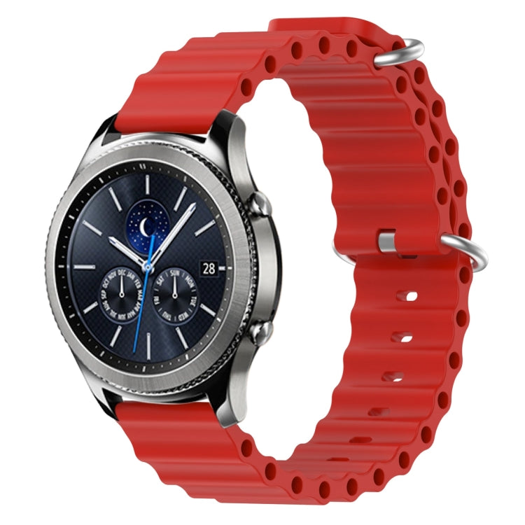 22mm Ocean Style Silicone Solid Color Watch Band, For Samsung Gear S3 Classic, For Samsung Gear S3 Frontier