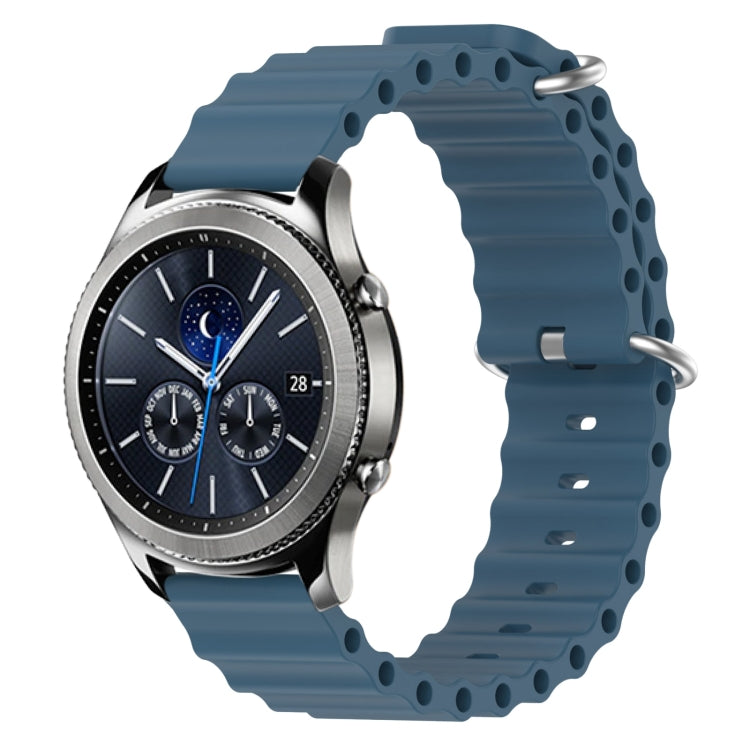 22mm Ocean Style Silicone Solid Color Watch Band, For Samsung Gear S3 Classic, For Samsung Gear S3 Frontier