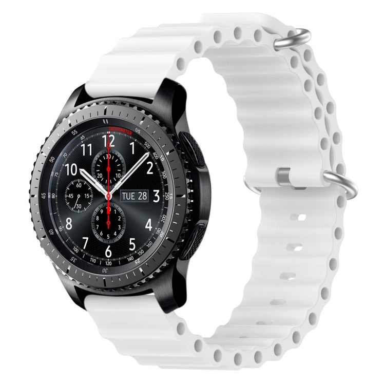 22mm Ocean Style Silicone Solid Color Watch Band, For Samsung Gear S3 Classic, For Samsung Gear S3 Frontier