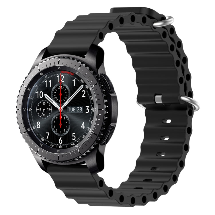 22mm Ocean Style Silicone Solid Color Watch Band, For Samsung Gear S3 Classic, For Samsung Gear S3 Frontier