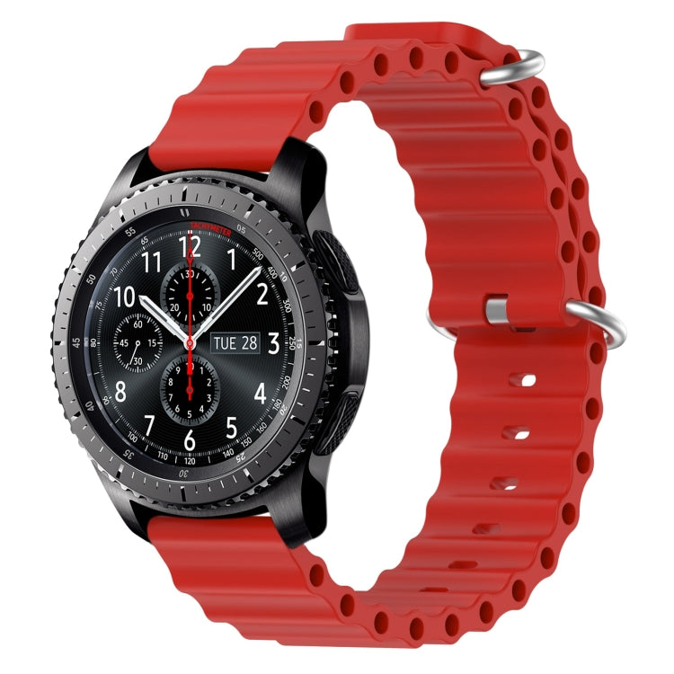 22mm Ocean Style Silicone Solid Color Watch Band, For Samsung Gear S3 Classic, For Samsung Gear S3 Frontier