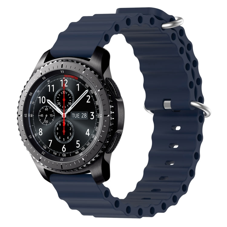 22mm Ocean Style Silicone Solid Color Watch Band, For Samsung Gear S3 Classic, For Samsung Gear S3 Frontier