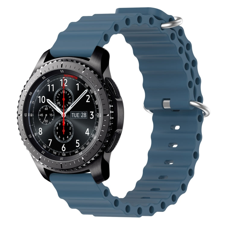 22mm Ocean Style Silicone Solid Color Watch Band, For Samsung Gear S3 Classic, For Samsung Gear S3 Frontier