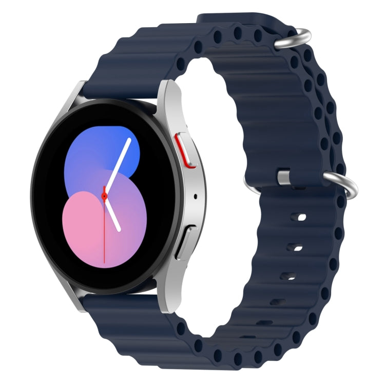 20mm Ocean Style Silicone Solid Color Watch Band, For Samsung Galaxy Watch 5 44mm, For Samsung Galaxy Watch 5 40mm