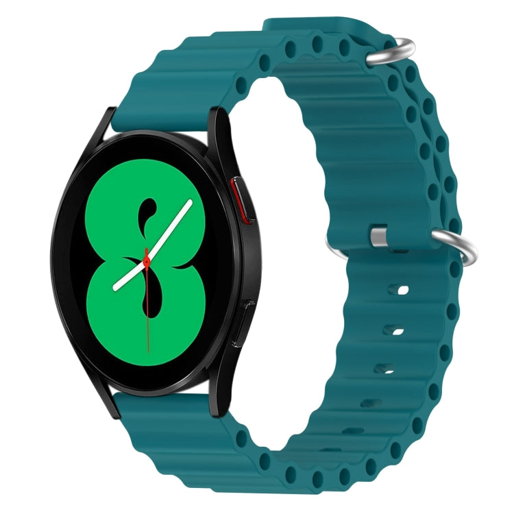 20mm Ocean Style Silicone Solid Color Watch Band, For Samsung Galaxy Watch 5 Pro 45mm, For Samsung Galaxy Watch 4 44mm