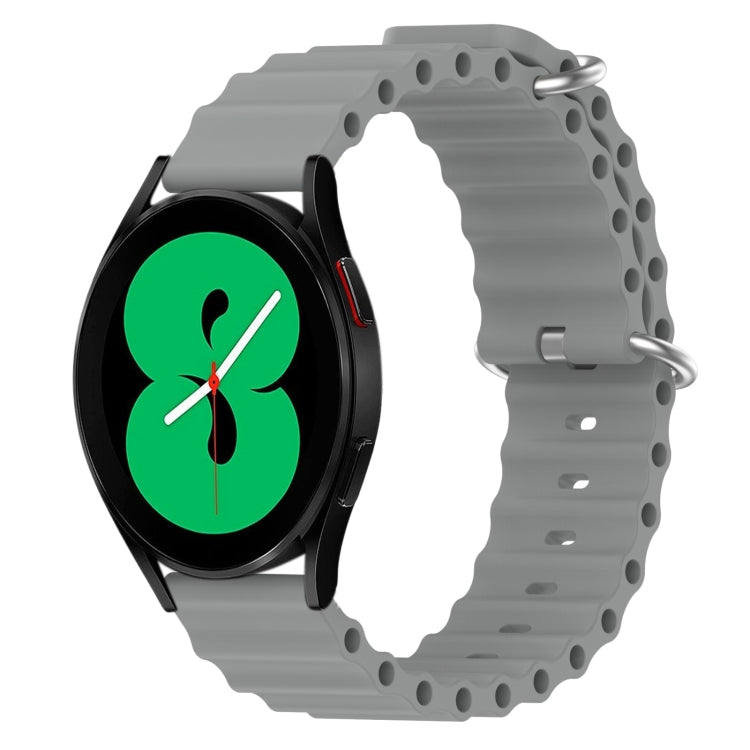 20mm Ocean Style Silicone Solid Color Watch Band, For Samsung Galaxy Watch 5 Pro 45mm, For Samsung Galaxy Watch 4 44mm