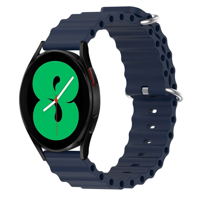 20mm Ocean Style Silicone Solid Color Watch Band, For Samsung Galaxy Watch 5 Pro 45mm, For Samsung Galaxy Watch 4 44mm