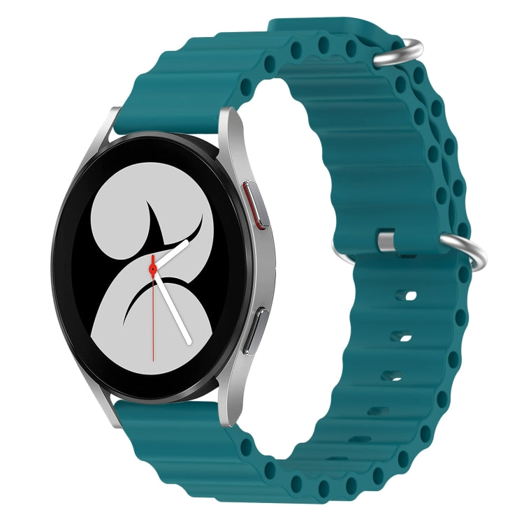 20mm Ocean Style Silicone Solid Color Watch Band, For Samsung Galaxy Watch 4 40mm, For Samsung Galaxy Watch 4 Classic 42mm