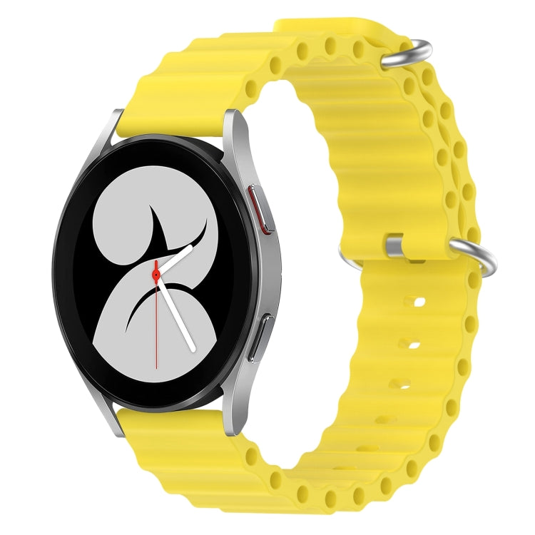 20mm Ocean Style Silicone Solid Color Watch Band, For Samsung Galaxy Watch 4 40mm, For Samsung Galaxy Watch 4 Classic 42mm