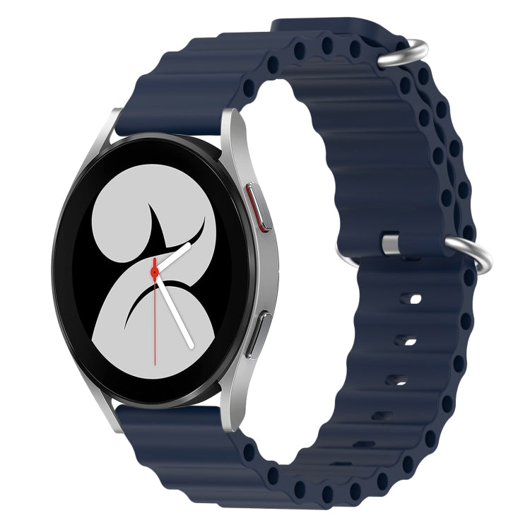20mm Ocean Style Silicone Solid Color Watch Band, For Samsung Galaxy Watch 4 40mm, For Samsung Galaxy Watch 4 Classic 42mm