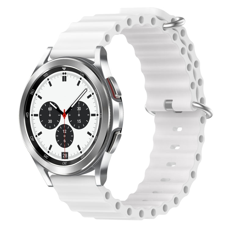 20mm Ocean Style Silicone Solid Color Watch Band, For Samsung Galaxy Watch 4 40mm, For Samsung Galaxy Watch 4 Classic 42mm