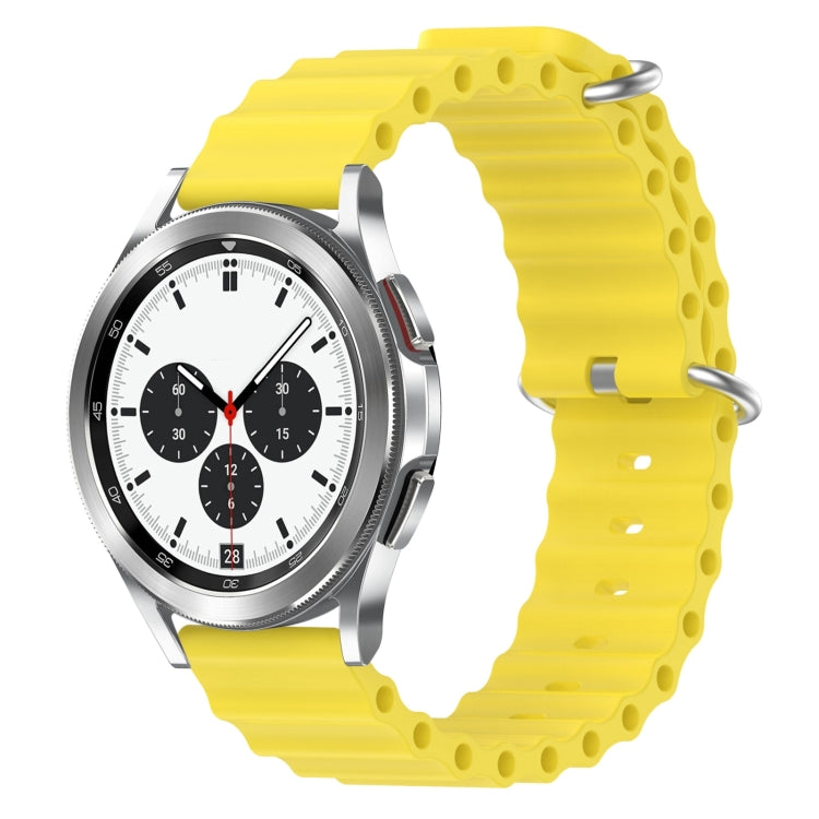 20mm Ocean Style Silicone Solid Color Watch Band, For Samsung Galaxy Watch 4 40mm, For Samsung Galaxy Watch 4 Classic 42mm