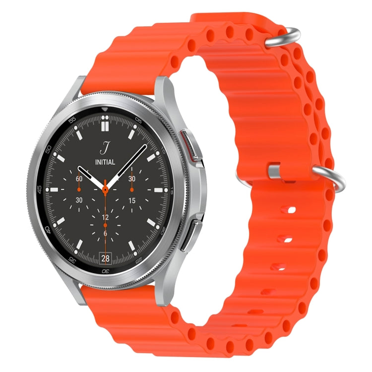 20mm Ocean Style Silicone Solid Color Watch Band, For Samsung Galaxy Watch 4 Classic 46mm, For Samsung Galaxy Watch Active 2 40mm