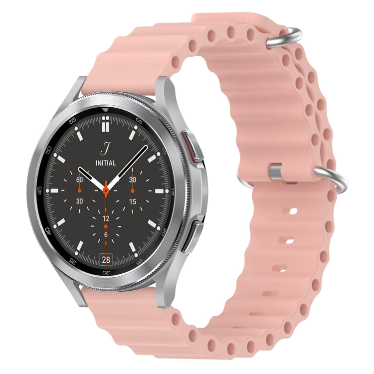 20mm Ocean Style Silicone Solid Color Watch Band, For Samsung Galaxy Watch 4 Classic 46mm, For Samsung Galaxy Watch Active 2 40mm