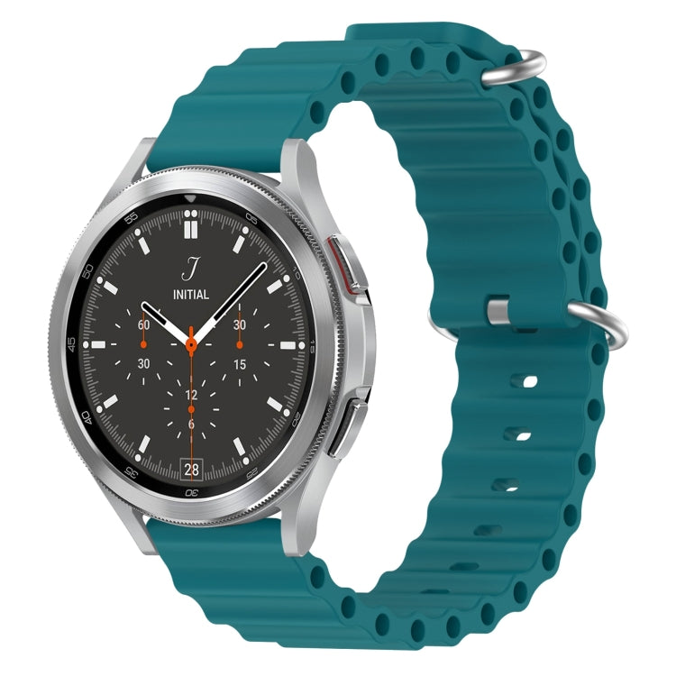 20mm Ocean Style Silicone Solid Color Watch Band, For Samsung Galaxy Watch 4 Classic 46mm, For Samsung Galaxy Watch Active 2 40mm