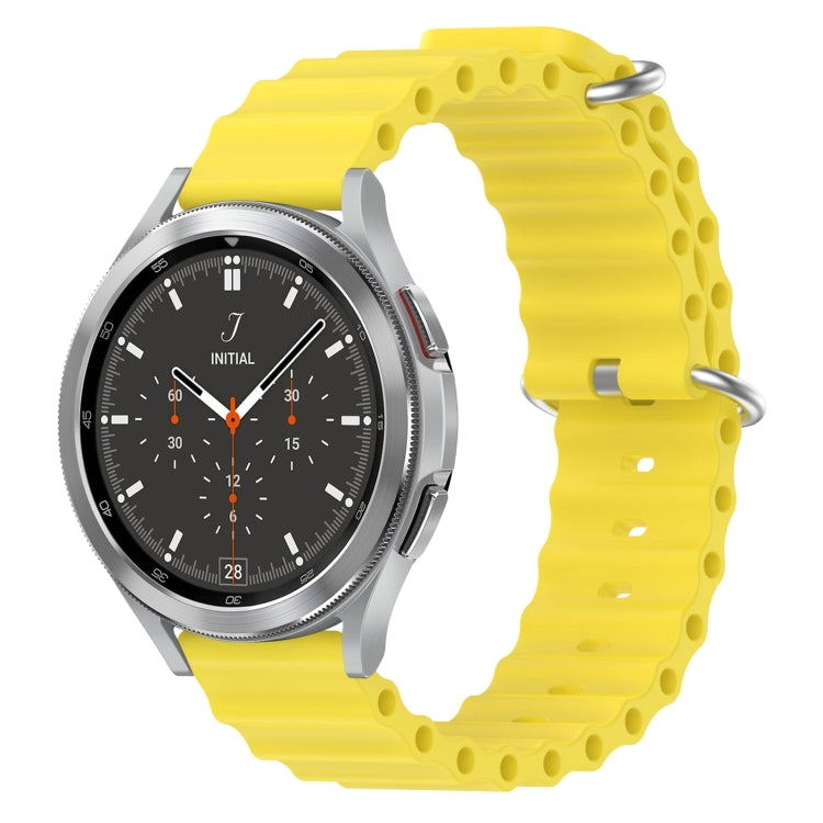 20mm Ocean Style Silicone Solid Color Watch Band, For Samsung Galaxy Watch 4 Classic 46mm, For Samsung Galaxy Watch Active 2 40mm
