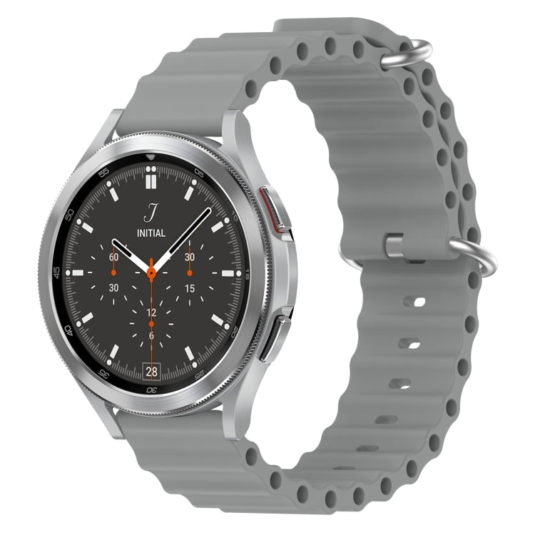 20mm Ocean Style Silicone Solid Color Watch Band, For Samsung Galaxy Watch 4 Classic 46mm, For Samsung Galaxy Watch Active 2 40mm