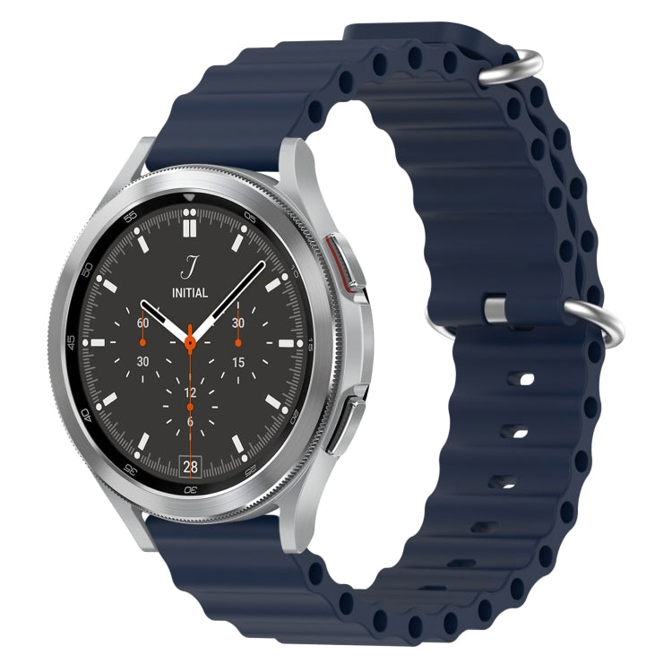 20mm Ocean Style Silicone Solid Color Watch Band, For Samsung Galaxy Watch 4 Classic 46mm, For Samsung Galaxy Watch Active 2 40mm