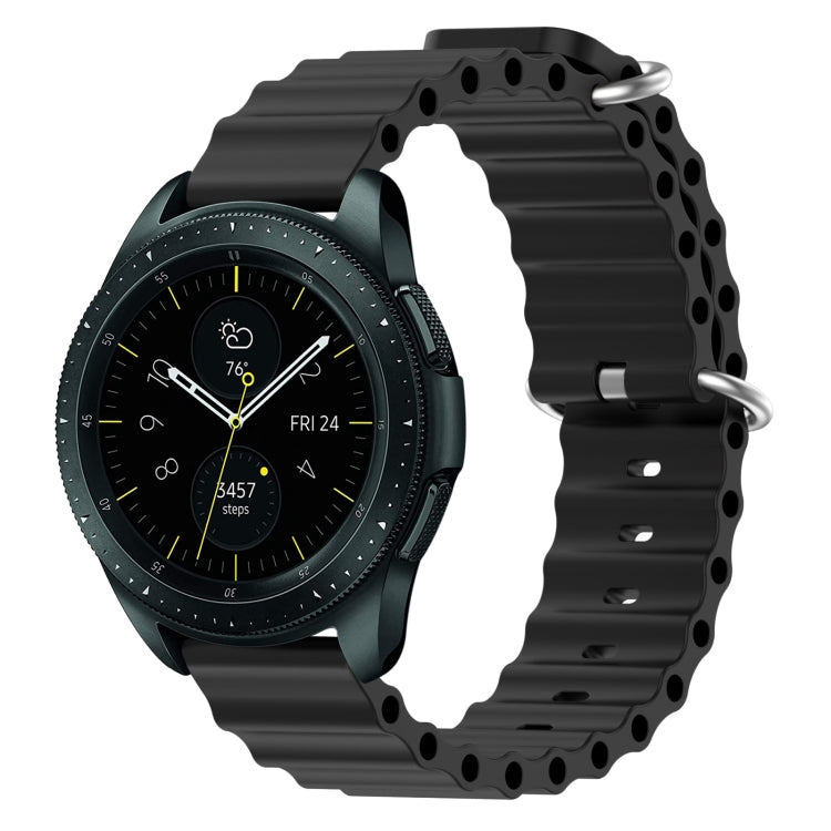 20mm Ocean Style Silicone Solid Color Watch Band, For Samsung Galaxy Watch Active 2 44mm, For Samsung Galaxy Watch 42mm