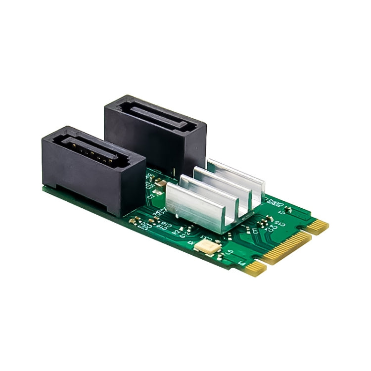 ST551 6Gbps PCIe B+M key to 2 Port SATA 3.0 Card M.2 to dual SATA Adapter, ST551