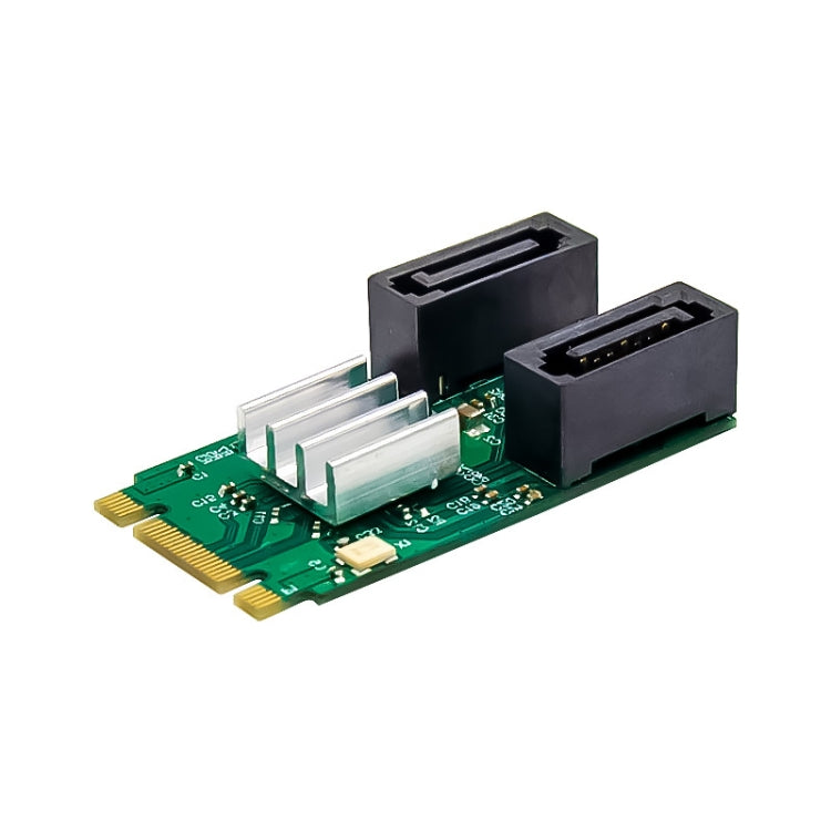 ST551 6Gbps PCIe B+M key to 2 Port SATA 3.0 Card M.2 to dual SATA Adapter, ST551