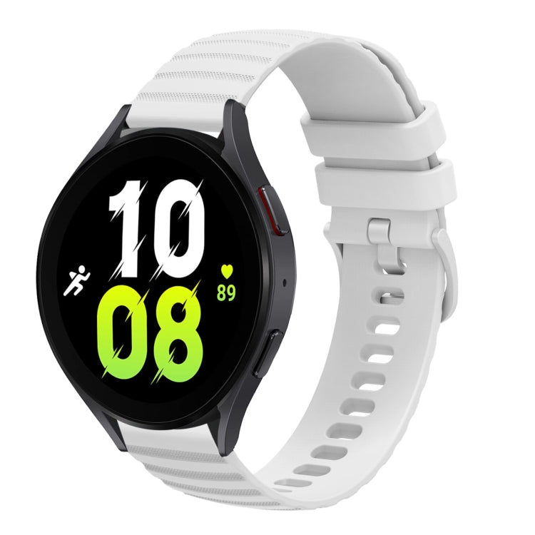 20mm Wavy Dotted Solid-Color Silicone Watch Band, For Samsung Galaxy Watch5 / 5 Pro, For Samsung Galaxy Watch4 40mm/44mm