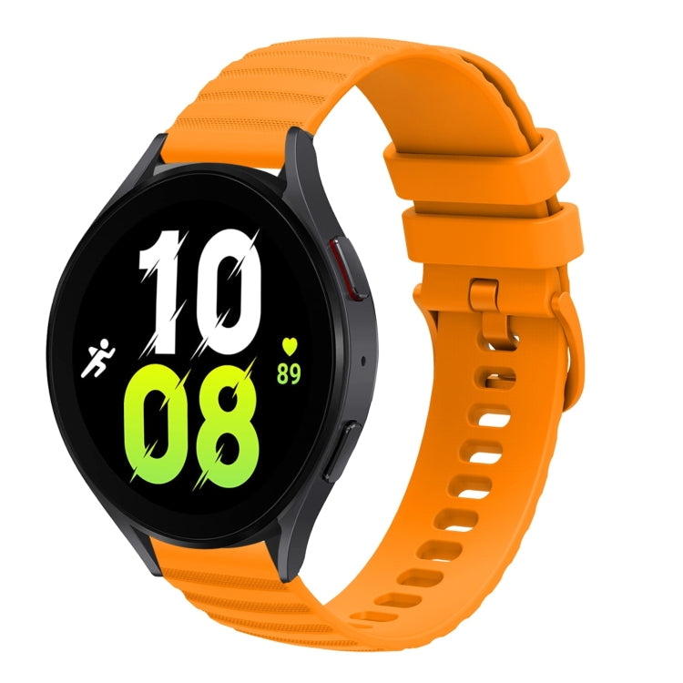 20mm Wavy Dotted Solid-Color Silicone Watch Band, For Samsung Galaxy Watch5 / 5 Pro, For Samsung Galaxy Watch4 40mm/44mm