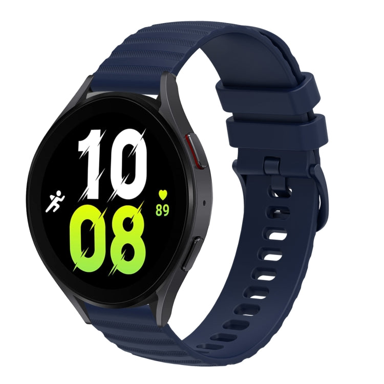 20mm Wavy Dotted Solid-Color Silicone Watch Band, For Samsung Galaxy Watch5 / 5 Pro, For Samsung Galaxy Watch4 40mm/44mm