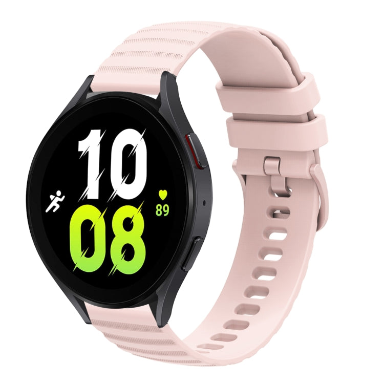 20mm Wavy Dotted Solid-Color Silicone Watch Band, For Samsung Galaxy Watch5 / 5 Pro, For Samsung Galaxy Watch4 40mm/44mm