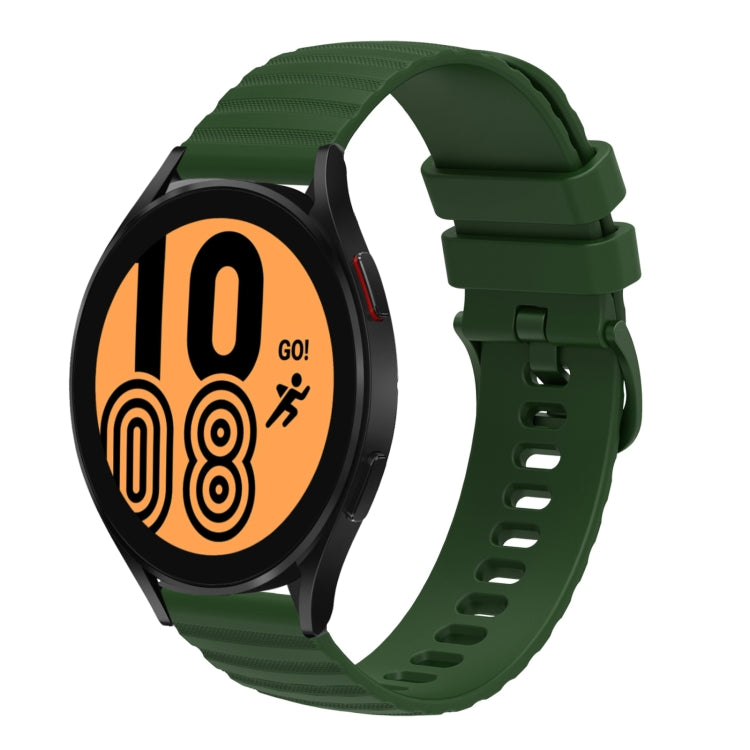 20mm Wavy Dotted Solid-Color Silicone Watch Band, For Samsung Galaxy Watch5 / 5 Pro, For Samsung Galaxy Watch4 40mm/44mm