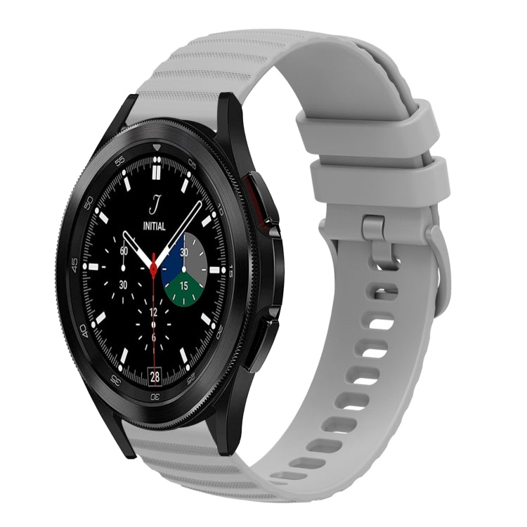 20mm Wavy Dotted Solid-Color Silicone Watch Band, For Samsung Galaxy Watch4 Classic 42mm/46mm, For Samsung Galaxy Gear Sport