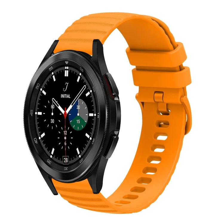 20mm Wavy Dotted Solid-Color Silicone Watch Band, For Samsung Galaxy Watch4 Classic 42mm/46mm, For Samsung Galaxy Gear Sport